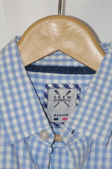 Light Blue Half Sleeve Button-Down Shirt – Crew (Medium)