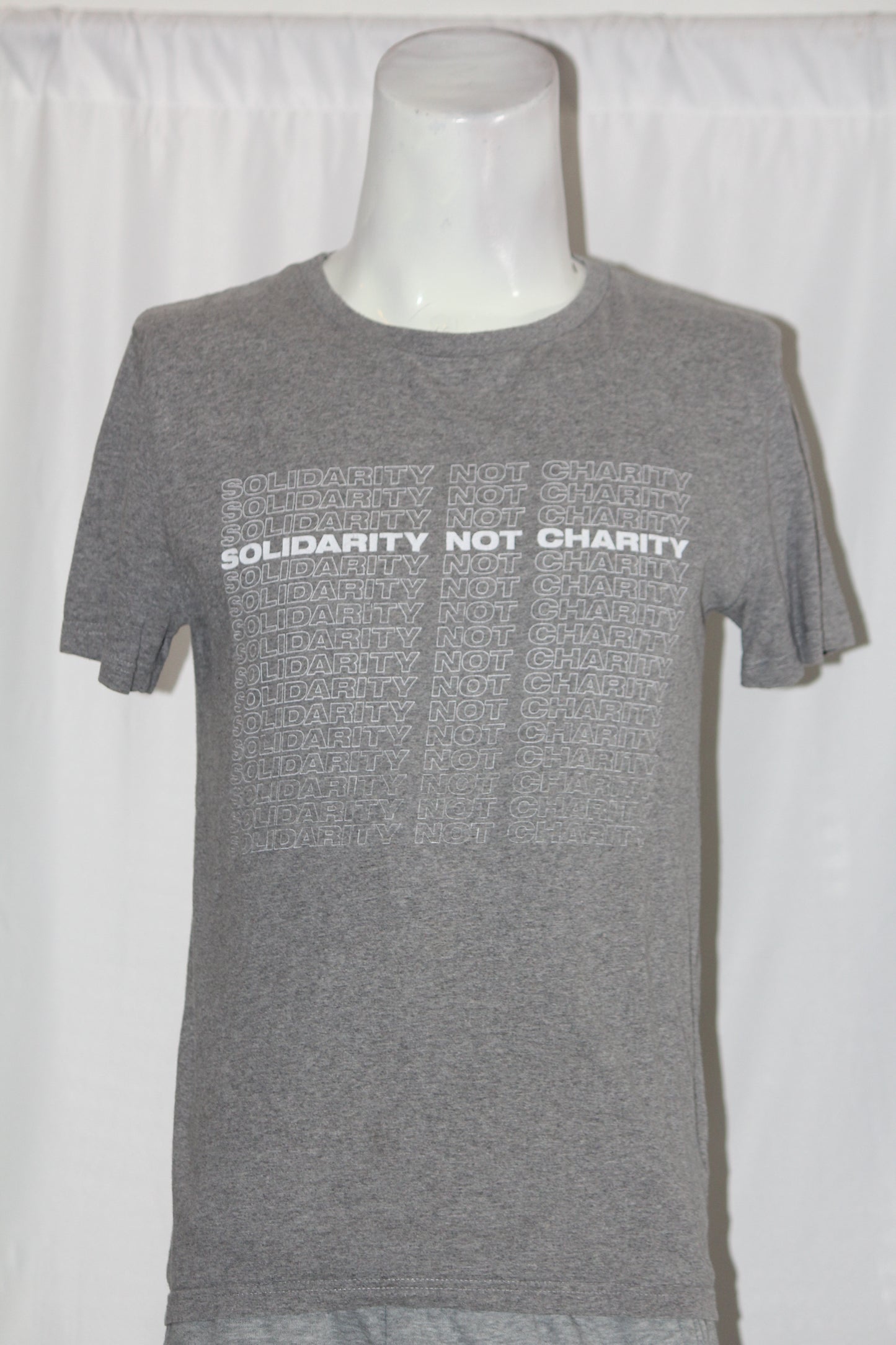Rapanui Grey 'Solidarity Not Charity' T-Shirt