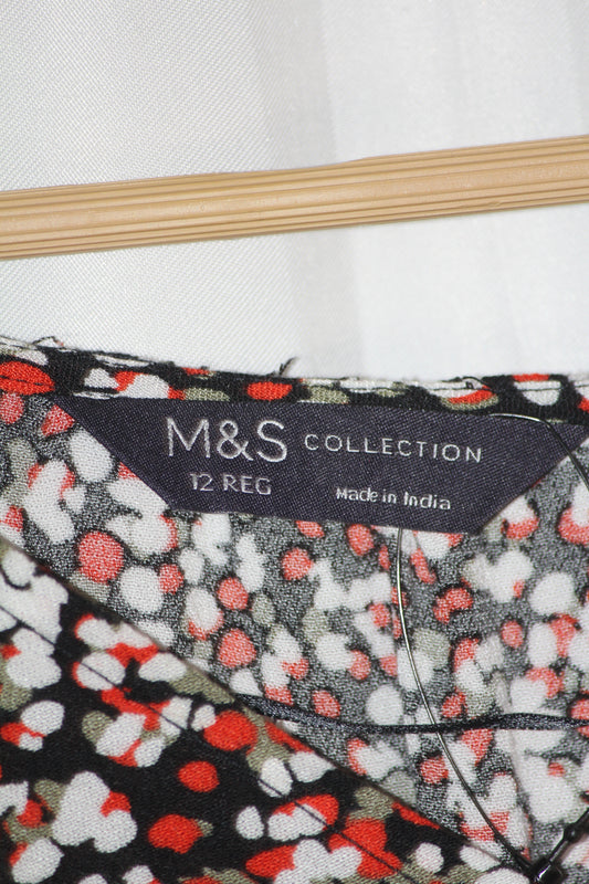 Marks & Spencer Black & Red Dress