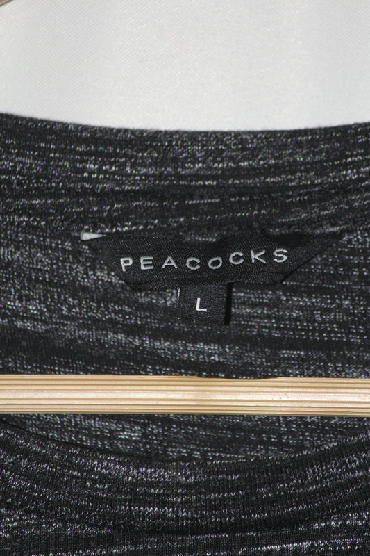 Peacocks Grey Large T-Shirt