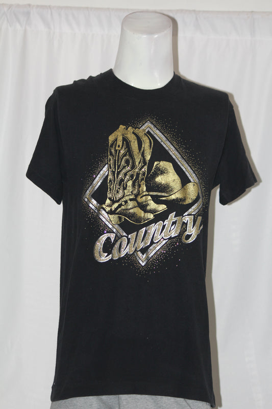 Fruit of the Loom Black Cotton T-Shirt – Medium