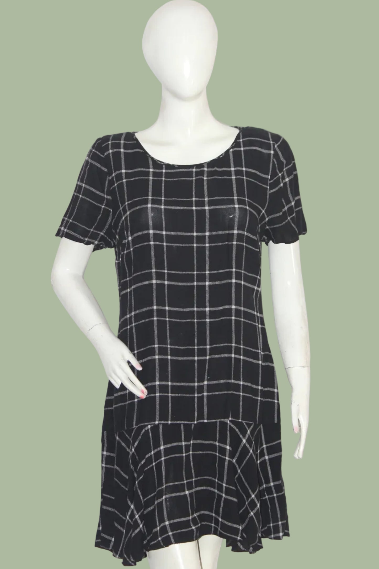 F&F Black Checkered Dress