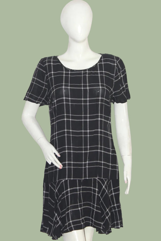 F&F Black Checkered Dress
