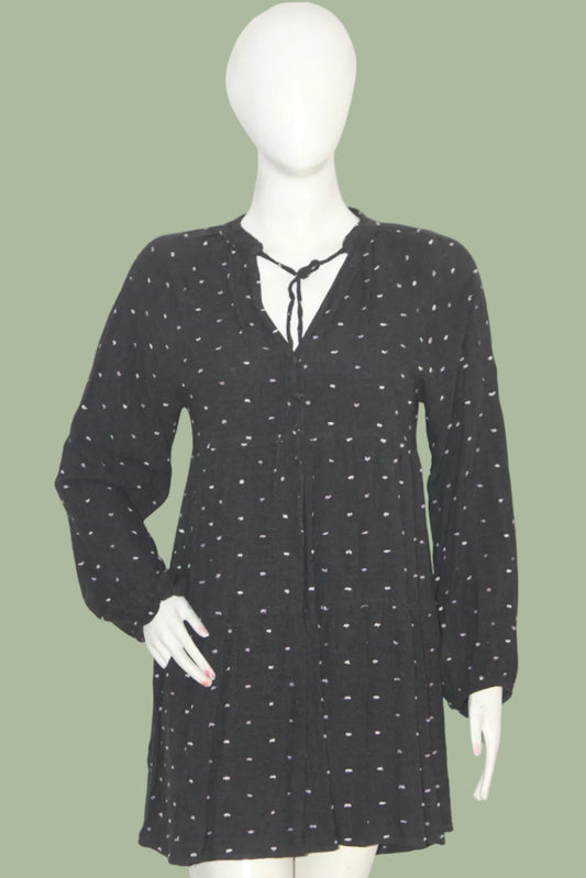 Zara Black Polka Dot Dress