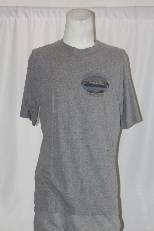 LnF Wear Grey Back Printed T-Shirt