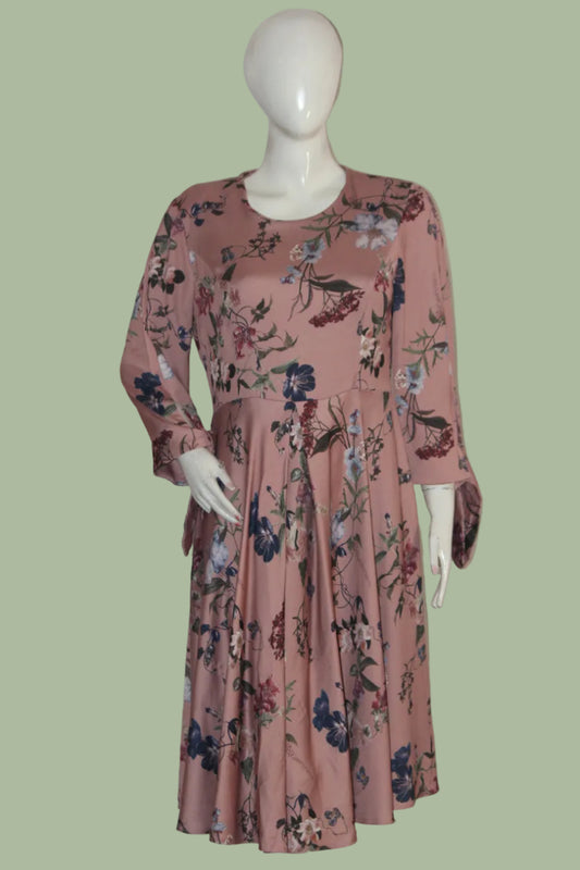 Thriftyfy Pink Floral Dress