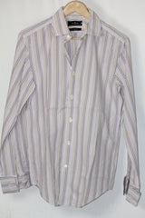 White Multi-Stripes Full Sleeve Shirt – Jeff Banks (Medium)