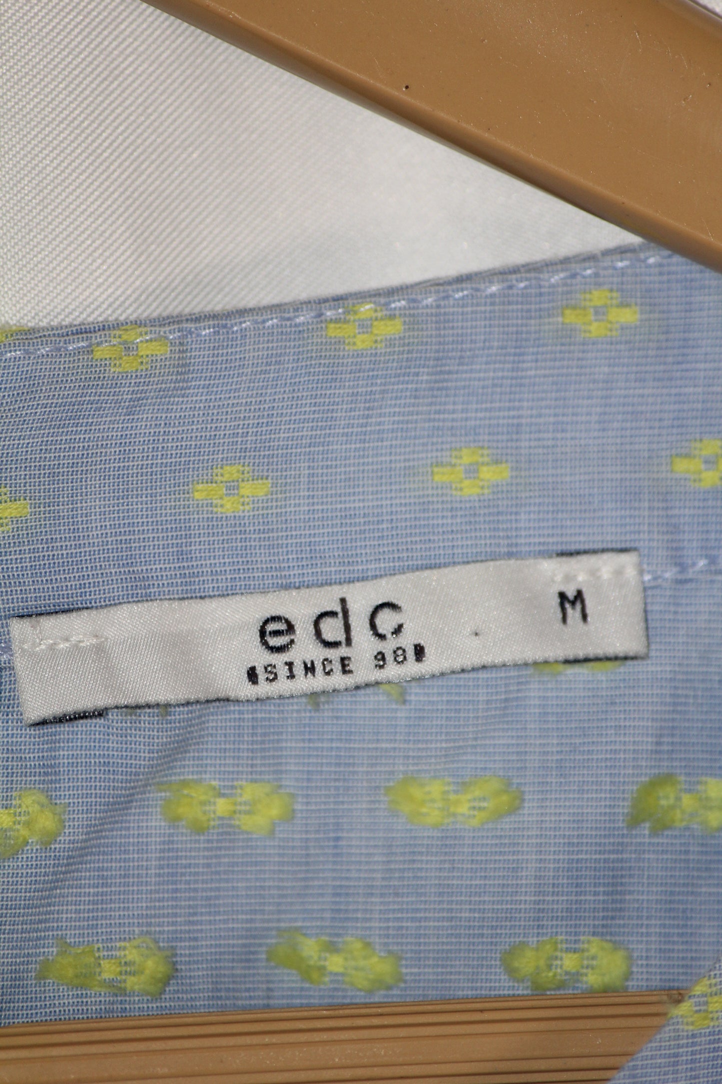 Light Blue Half Sleeve Crop with Yellow Dots – EDC (M)