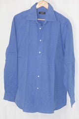 Blue Full Sleeve Button-Down Shirt with Pocket – Next (Medium)