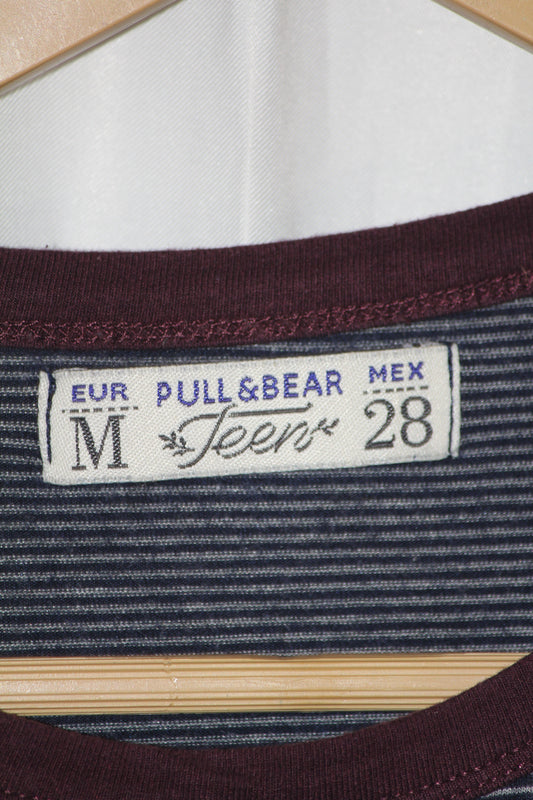 Pull and Bear Gray Crop Top - Medium