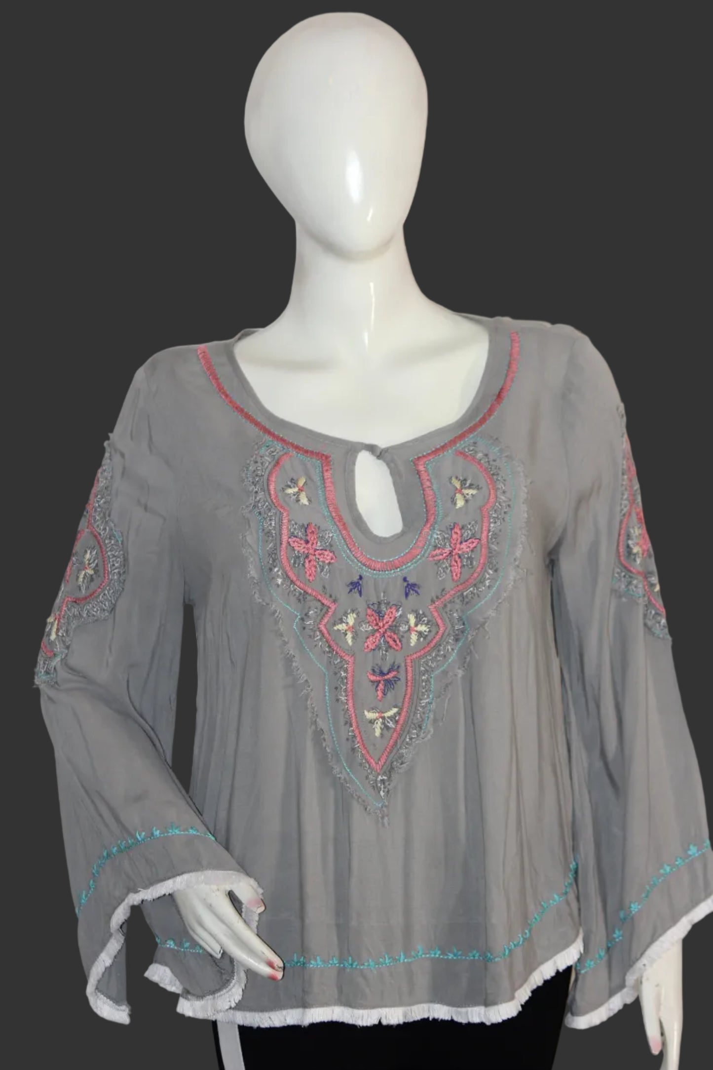 Blouse by Love with Hand embroidery
