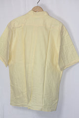 Yellow Half Sleeve Button-Down Shirt – M&S (XL)