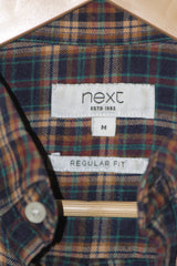 Red, Blue & Yellow Checkered Button-Down Shirt – Next (Medium)