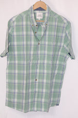 Green Checkered Half Sleeve Shirt – Easy (Large)