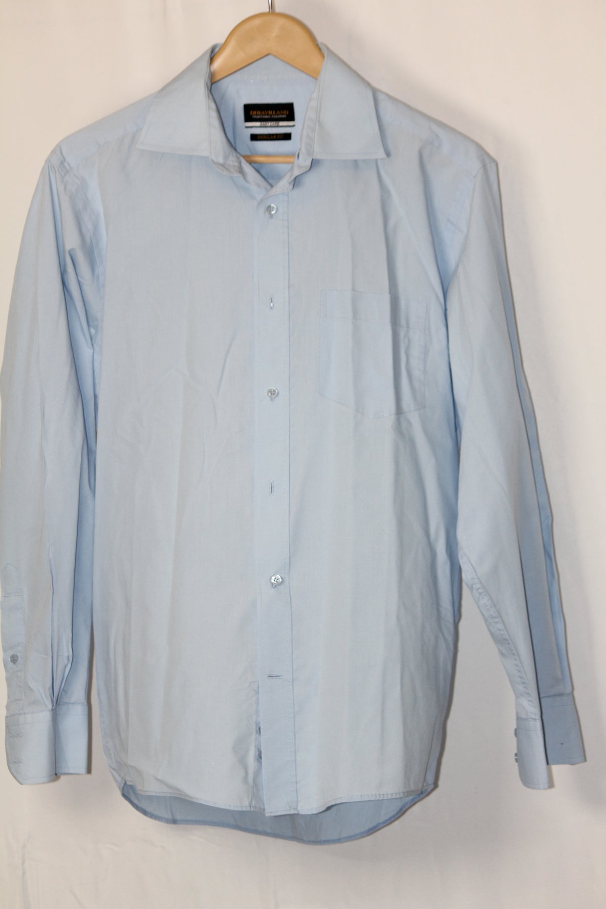 Blue Full Sleeve Button-Down Shirt – De Havilland (Medium)