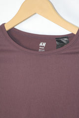 H&M Brown Activewear Crop Top - Small