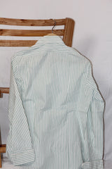 White Full Sleeve Shirt with Grey Stripes – A.J Neale (Medium)