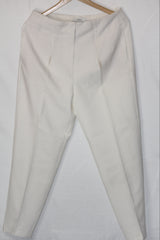 Mark & Spencer White Straight Pant - Medium