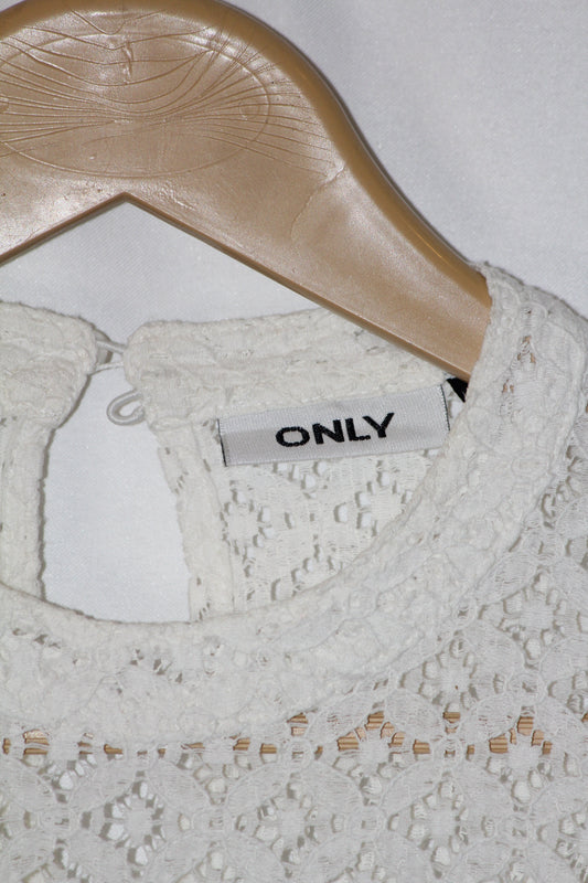 Only White Full-Sleeve Dress