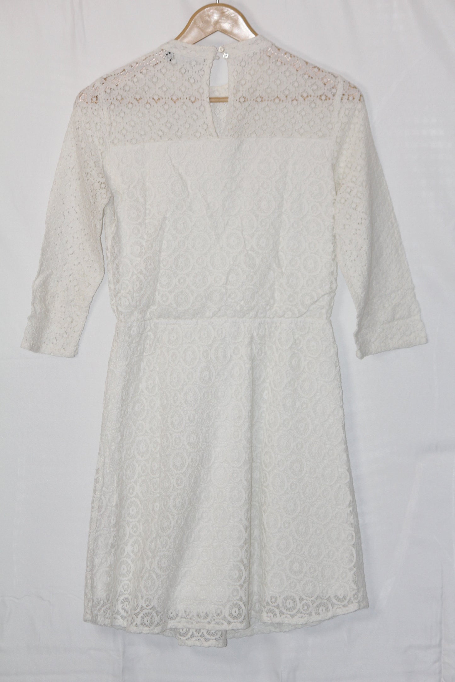 Only White Full-Sleeve Dress