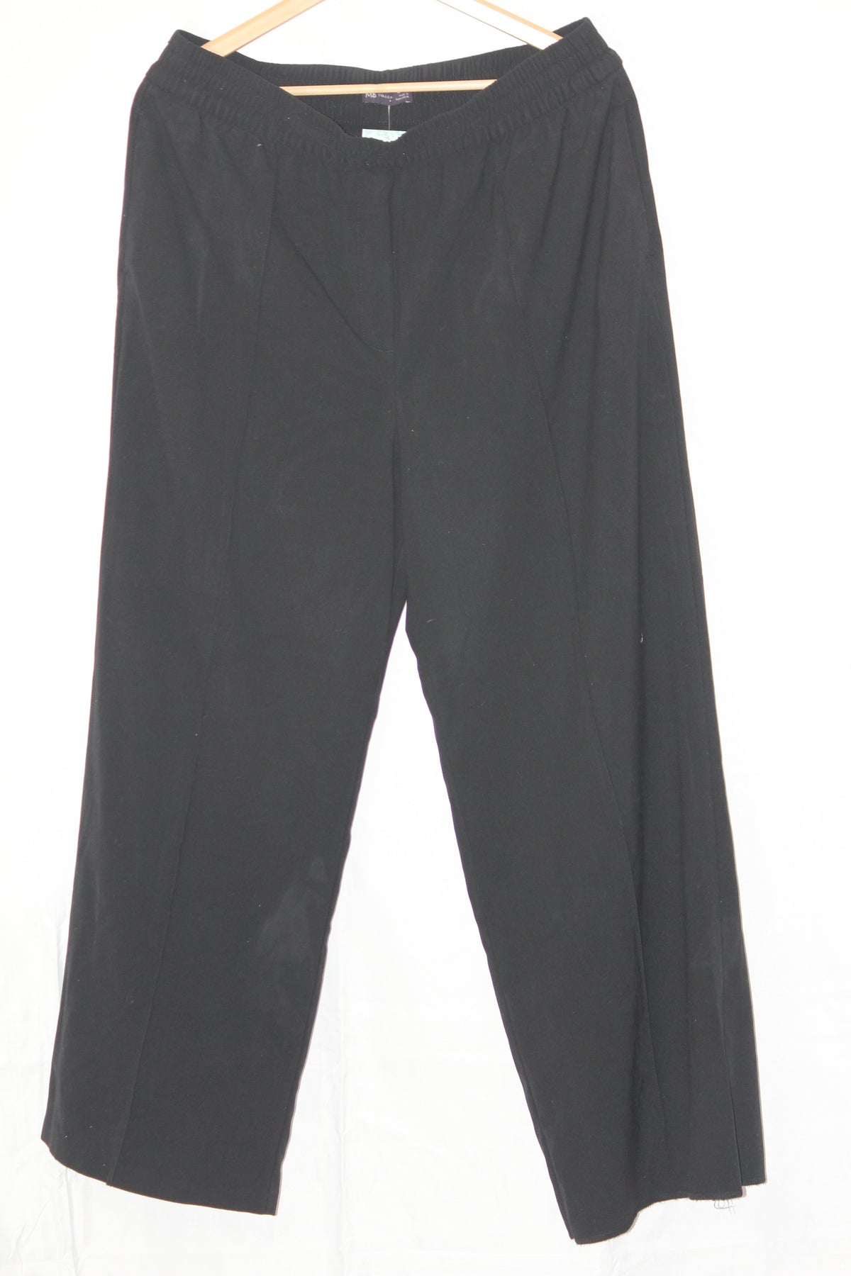 M&S Black Stretchable Straight Pant (Medium)