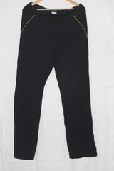 M&S Black Cotton Stretch Straight Pant (Medium)