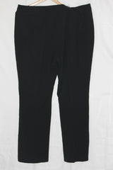 M&S Black Viscose-Blend Straight Pant (XXL)