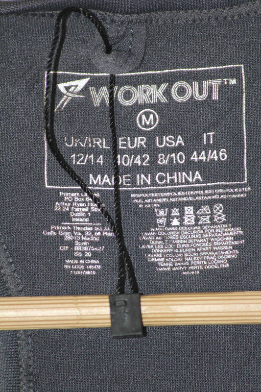 Primark Grey Sports Sleeveless Crop Top - Medium