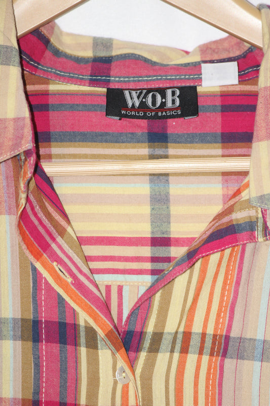 WOB Orange & Yellow Lined Blouse