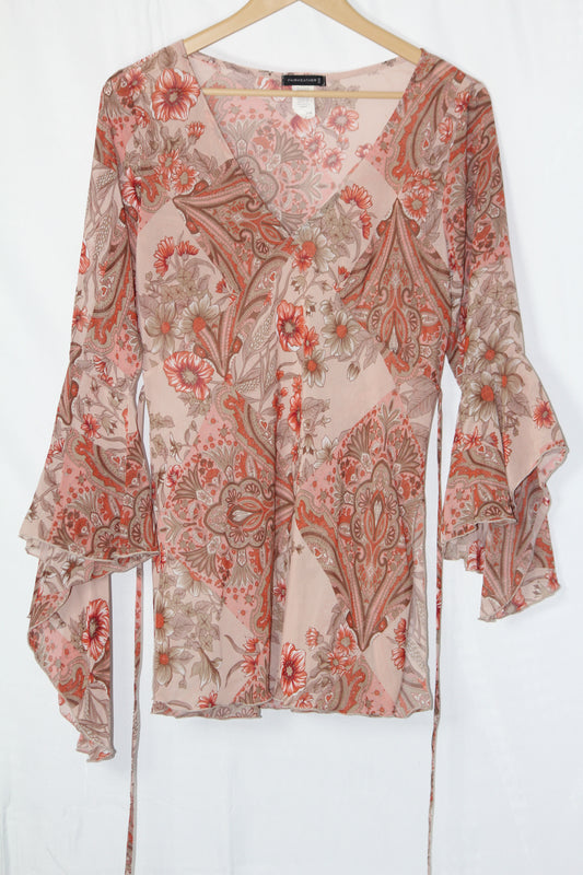 Fairweather Orange & Brown Dress