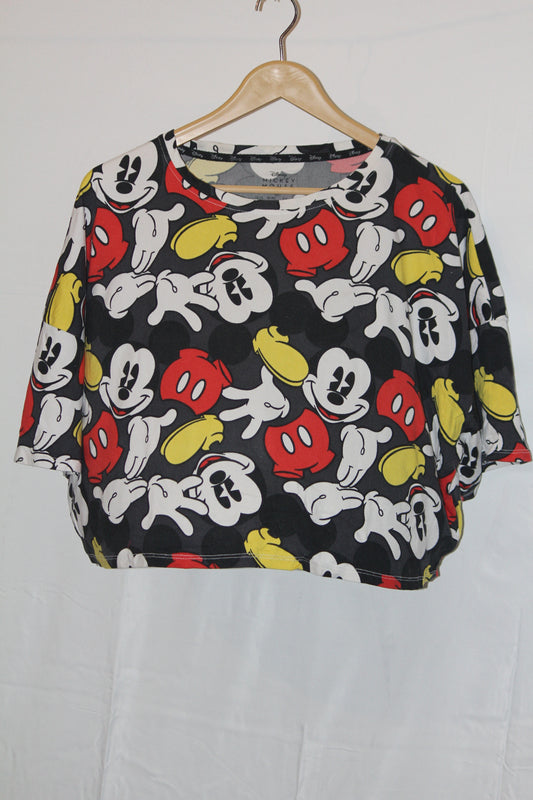 Disney Black & White Crop Top - Small