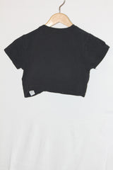 Pretty Little Thing Black Crop Top - Small