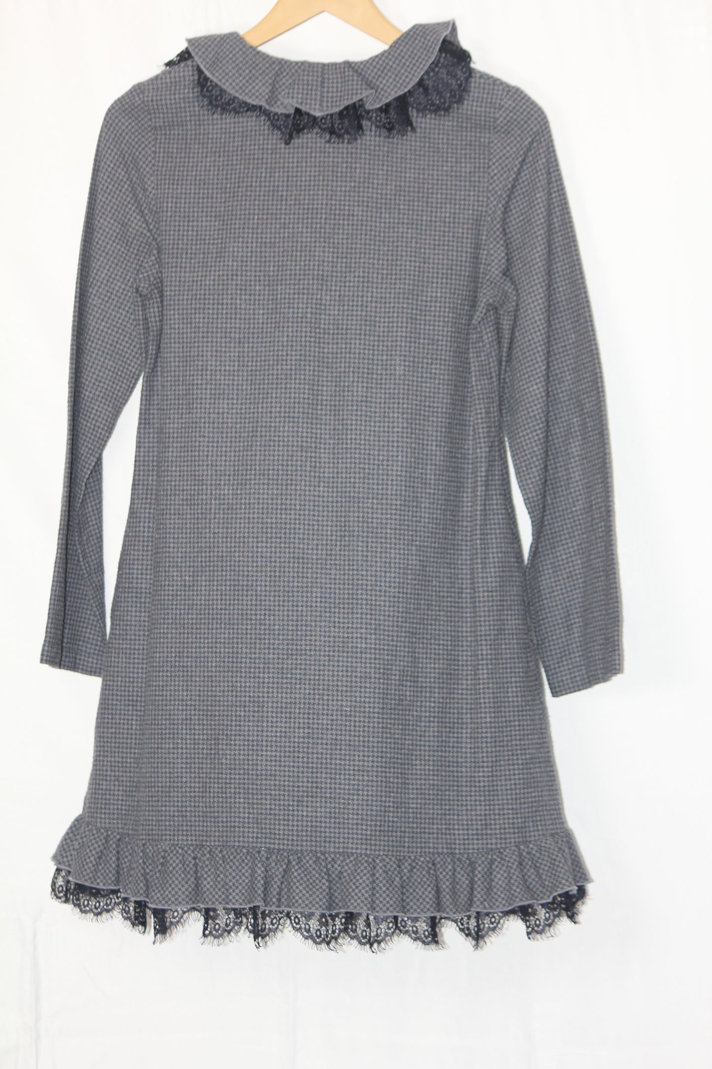Grey Full Sleeves Long Dress by UMM
