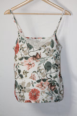 Love to Lounge White Floral Tank Top - Small