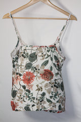 Love to Lounge White Floral Tank Top - Small