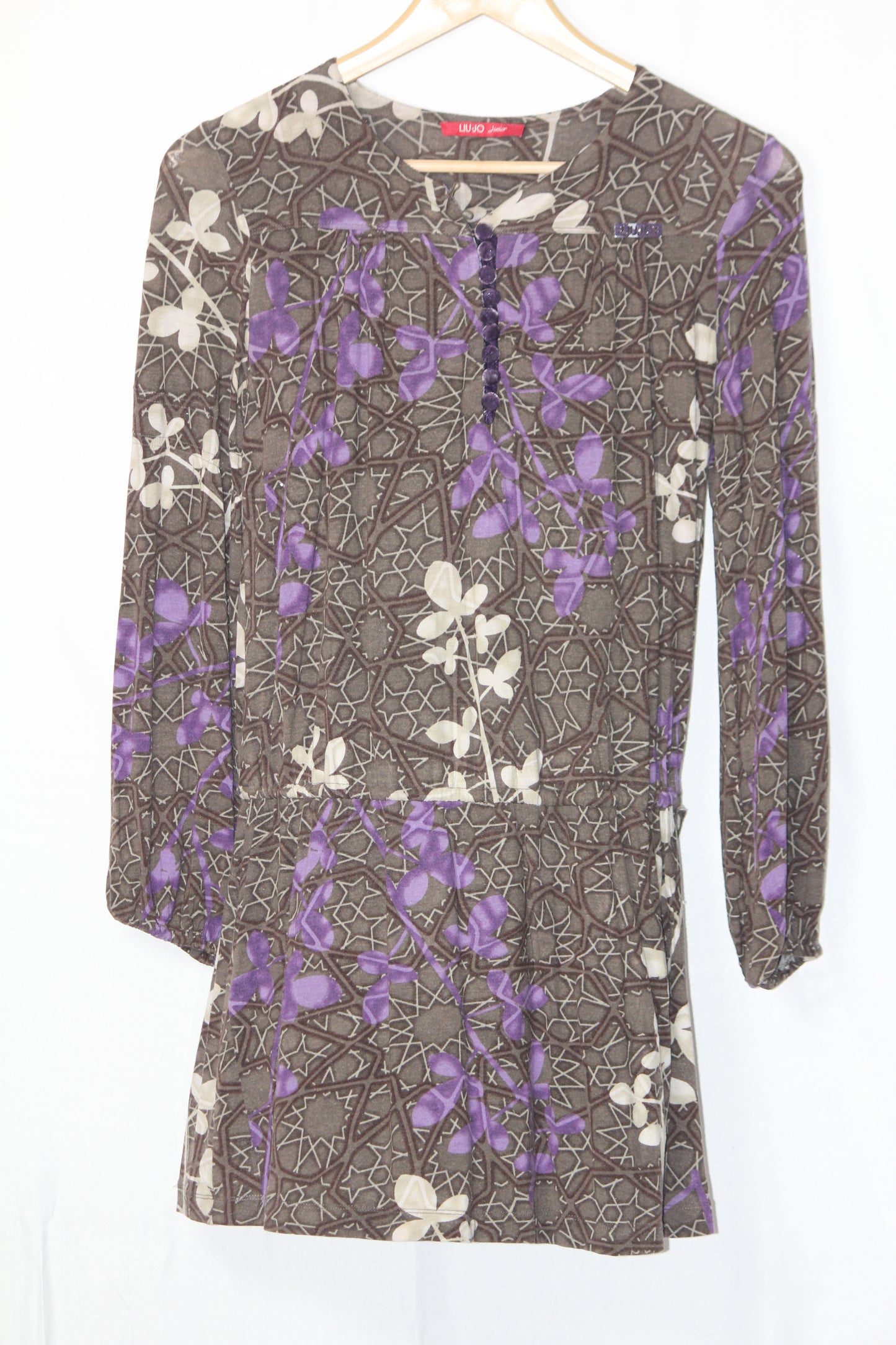 LIU-JO Floral Elegance Brown Dress