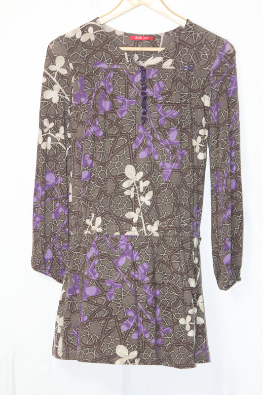 LIU-JO Floral Elegance Brown Dress