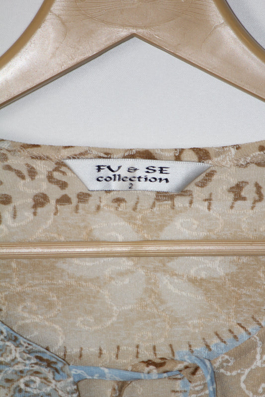 FV&SE Camel Contrast Dress