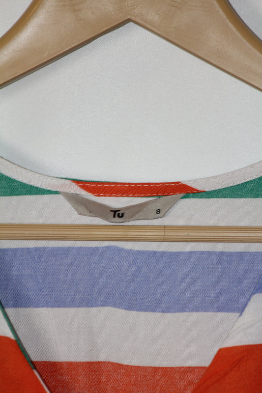 Tu Striped Multi-Colored Dress (Small, Good Condition)