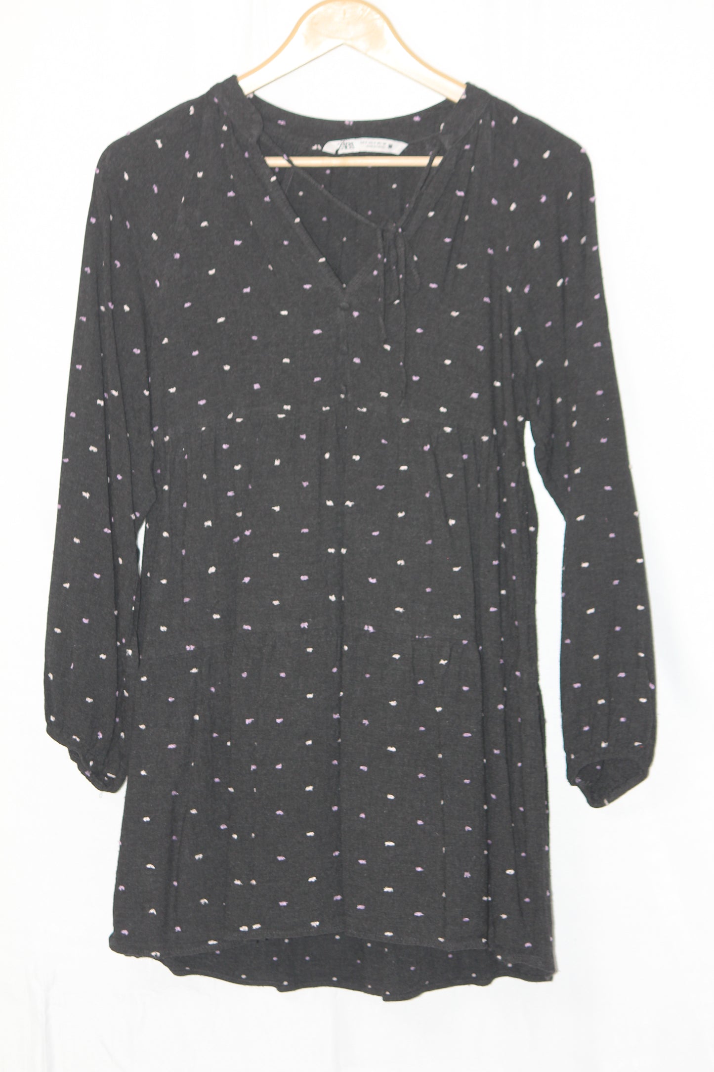 Zara Black Polka Dot Dress