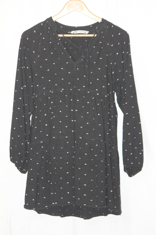 Zara Black Polka Dot Dress