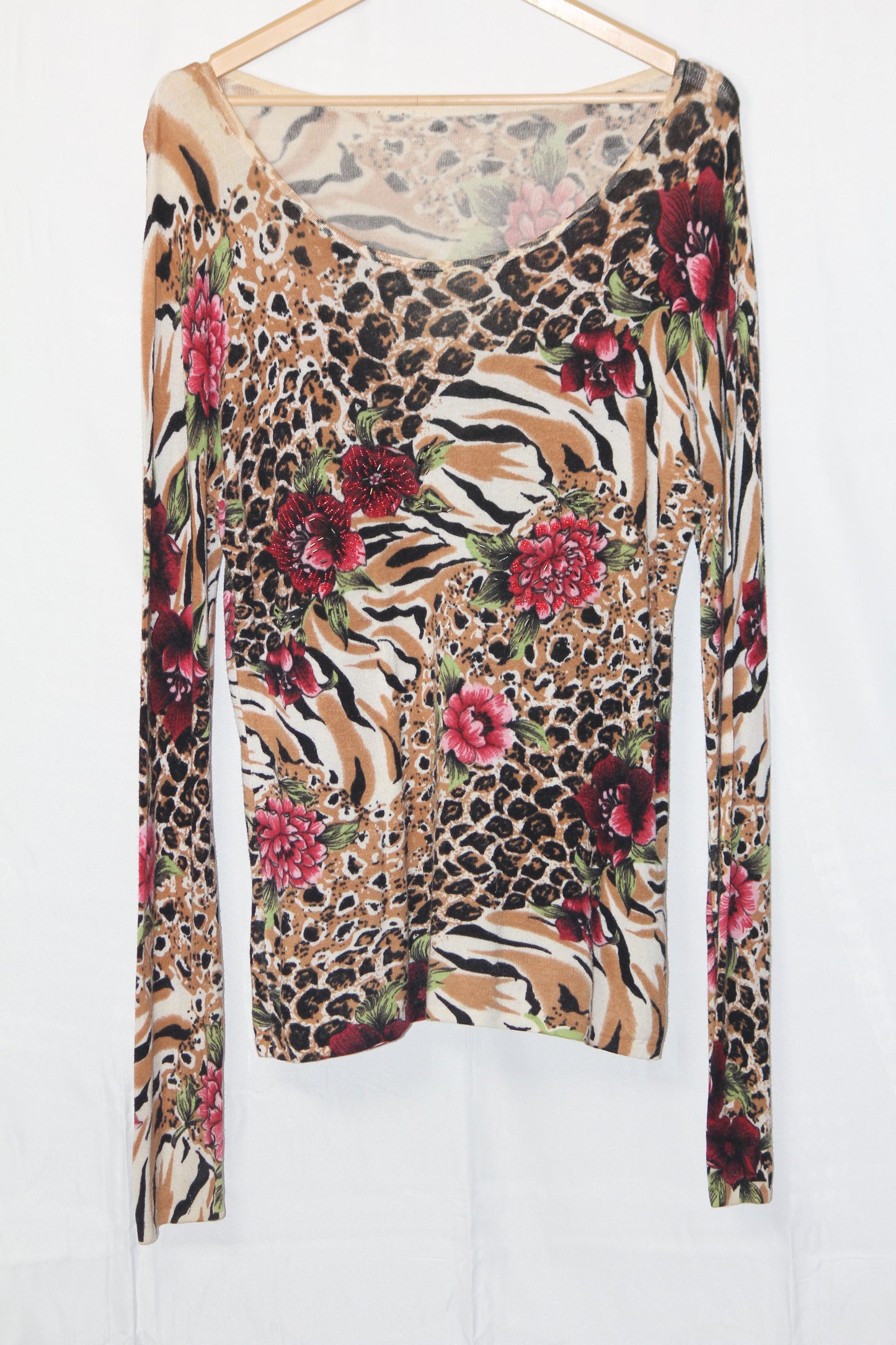 Thriftyfy Cream Floral Dress