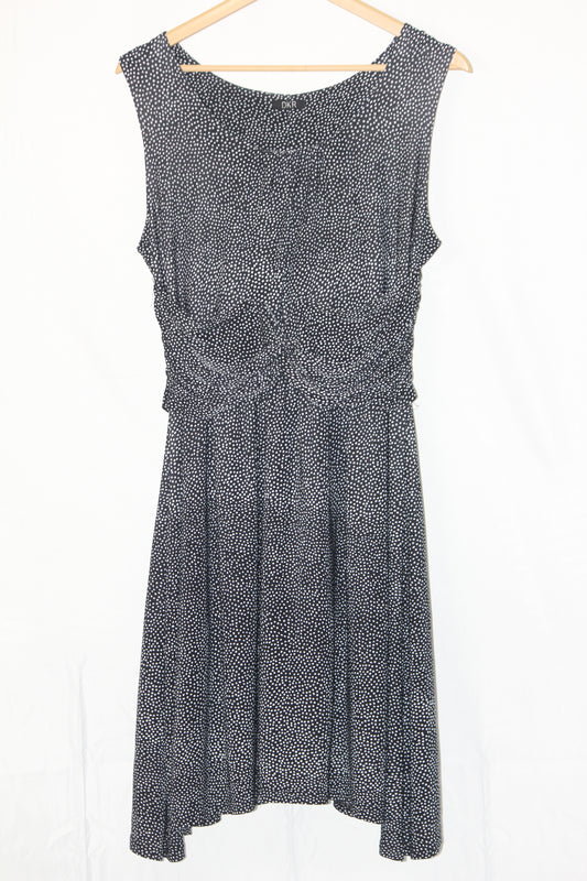DKR Black Polkadot Sleeveless Dress