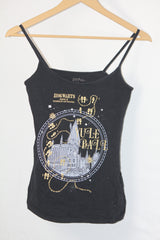 Harry Potter Black & Yellow Printed Tank Top - Small