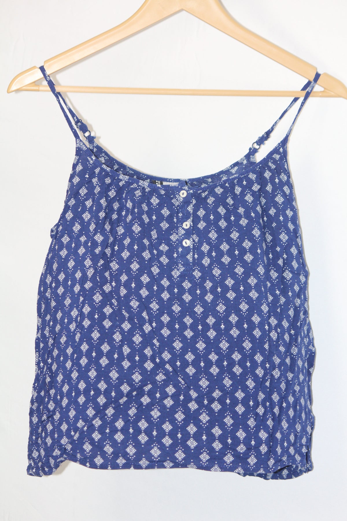 H&M Blue Floral Tank Top - Medium