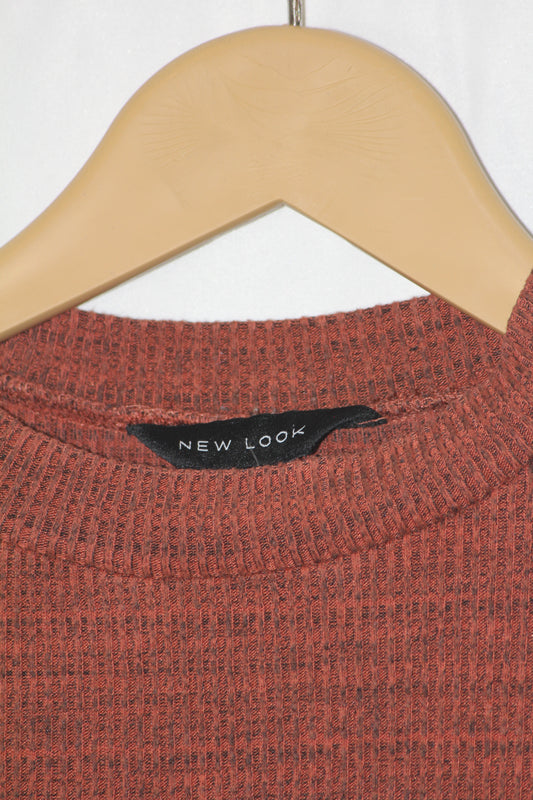 New Look Brown Full Sleeve Bodycon Dress