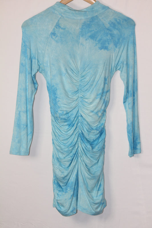 Thriftyfy Sky Blue Tie-Dye Bodycon medium