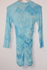 Thriftyfy Sky Blue Tie-Dye Bodycon medium