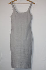 Zara White & Black Striped Tank Bodycon large