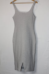 Zara White & Black Striped Tank Bodycon large